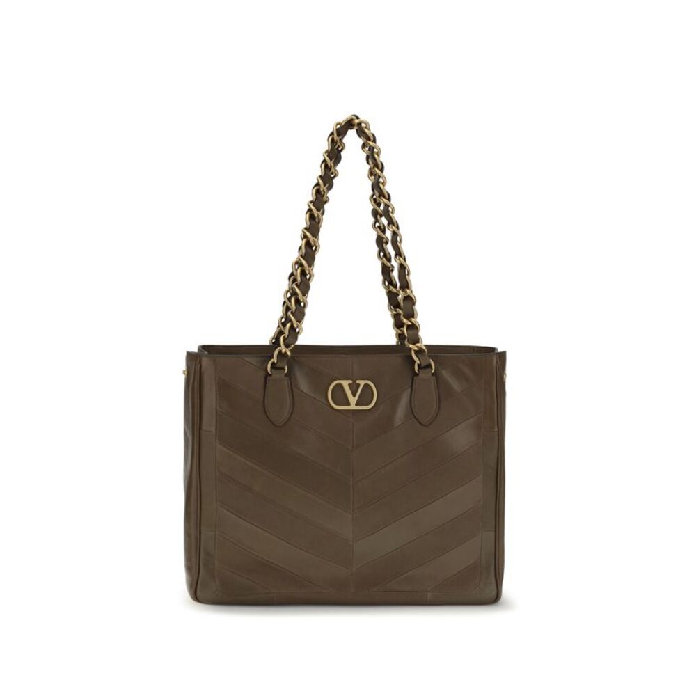 Valentino Garavani Women Laseine Chevron Nappa Shopping Bag